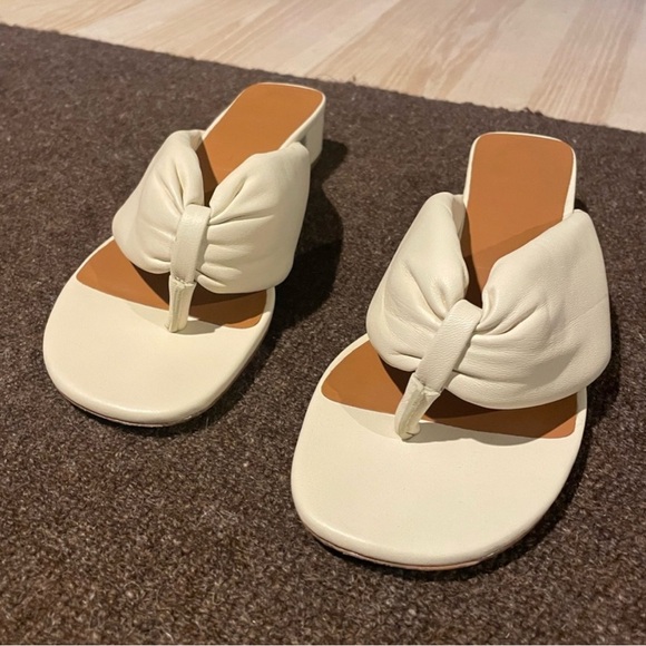 STAUD Cream Leather Shoes Size 8 - Picture 5 of 8